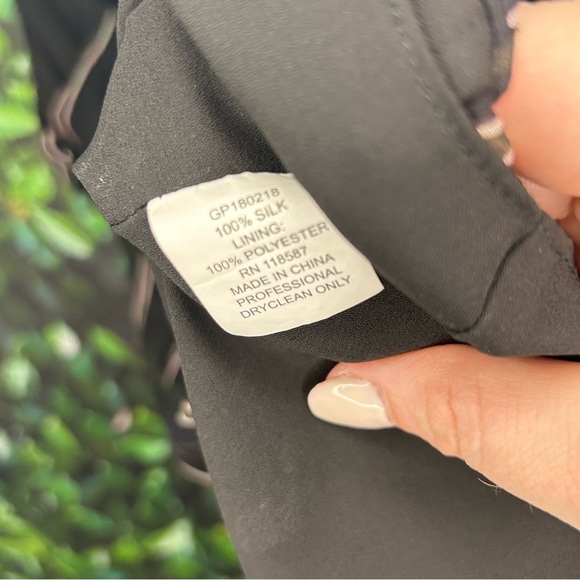 NWT JASON WU GREY painterly stripe silk blouse sleeveless women’s size 12 - Picture 5 of 6